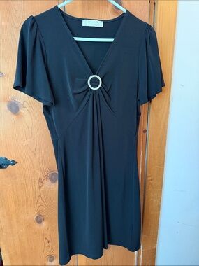 MICHAEL Michael Kors Black Mini Dress with Ring Accent NEVER BEEN WORN